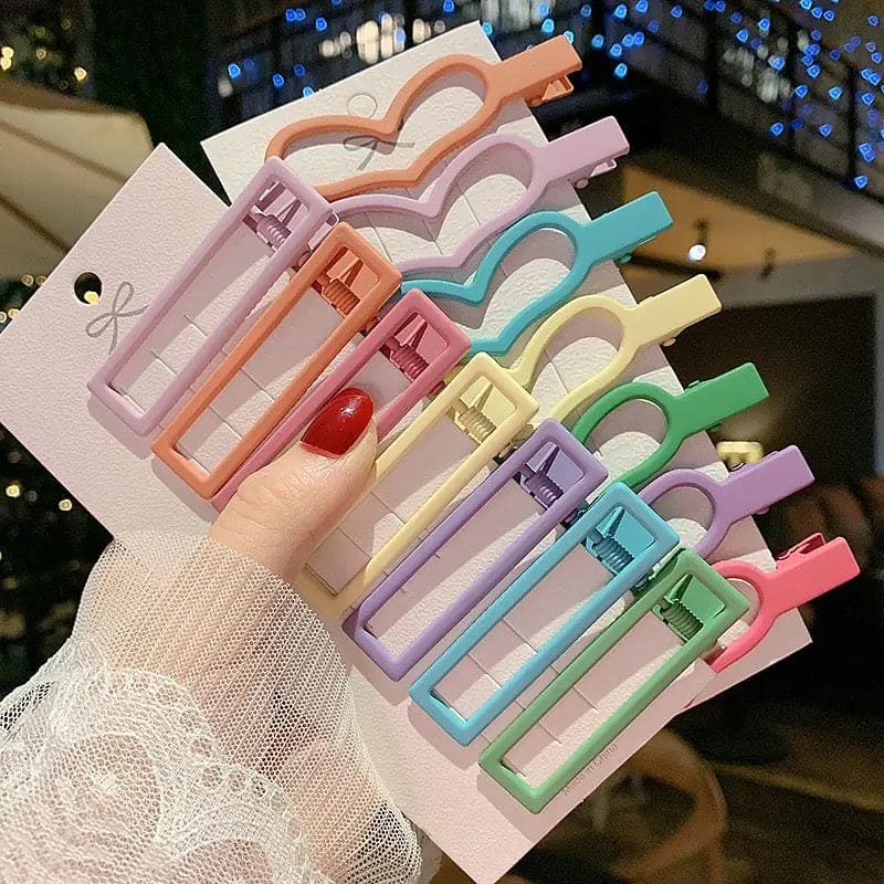 Set Of 7 Colorful Hair Clips, Kid Cute Colorful Hairpin, Droplets Children Hairs BB Clip Hairpin, Cute Women's Frosted Hair Clip, Hollow Geometric Fluffy Hair Clip Set Of 7 Colorful Hair Clips, Kid Cute Colorful Hairpin, Droplets Children Hairs BB Clip Hairpin, Cute Women's Frosted Hair Clip, Hollow Geometric Fluffy Hair Clip